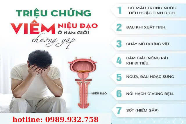 triệu chứng viêm niệu đạo ở nam giới